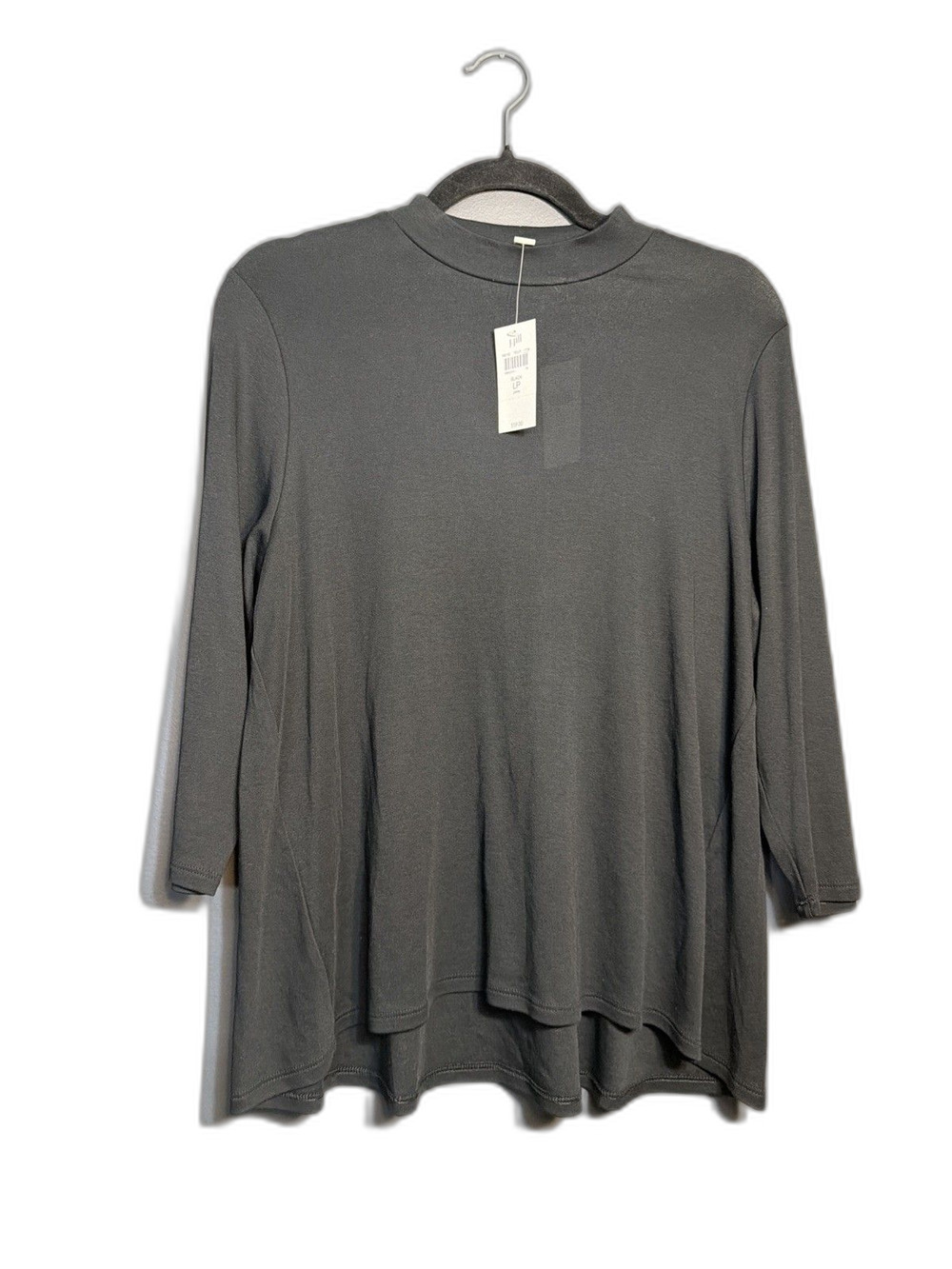 J. Jill Womens NWT MSRP $59 Black Knit L Petite Cotton